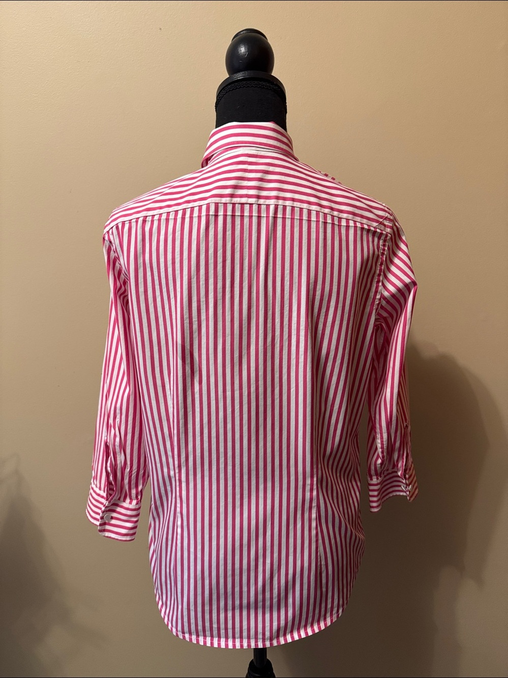 Ralph Lauren Pink & White Striped Button-Down Shirt - Picture 5 of 8